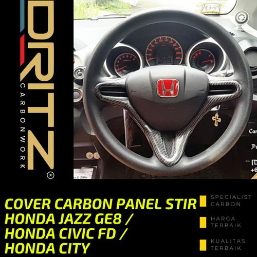 Jual Cover Carbon Stir Honda Jazz GE8 / Civic FD / Honda city Kab