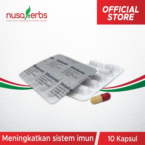 Foto Produk Suplemen Imun - Striatamin 1 Blister (Tinggi Protein & Albumin) dari Nusaherbs