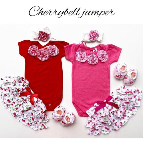 Foto Produk CHERRYBELL JUMPER SET jumper bayi perempuan baju anak babeebabyshop - RED dari babeebabyshop2