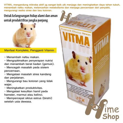 Foto Produk VITMA Vitamin Cair Hamster 10ml Probiotik Marmut Kelinci Rabbit Bunny - EXP 2021-11-20 dari Hime petshop