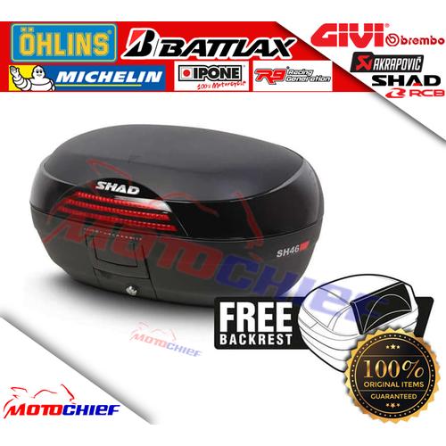 Gambar Box motor shad 46 SH46 SH include backrest cocok u Nmax Xmax Vixion CB dari Motochiefdotnet undefined Tokopedia