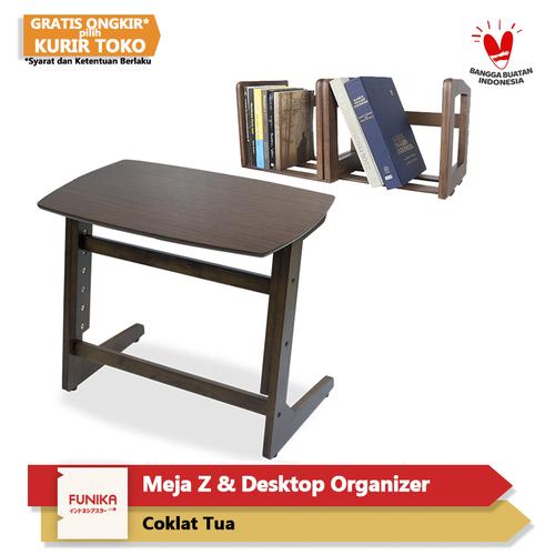 Foto Produk PAKET HEMAT FUNIKA Meja Z Serbaguna dan Desktop Organizer Minimalis dari FUNIKA