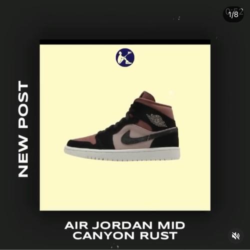 Jual NIKE AIR JORDAN 1 IN MID CANYON RUST - Jakarta Selatan -  fakir.sneakers | Tokopedia