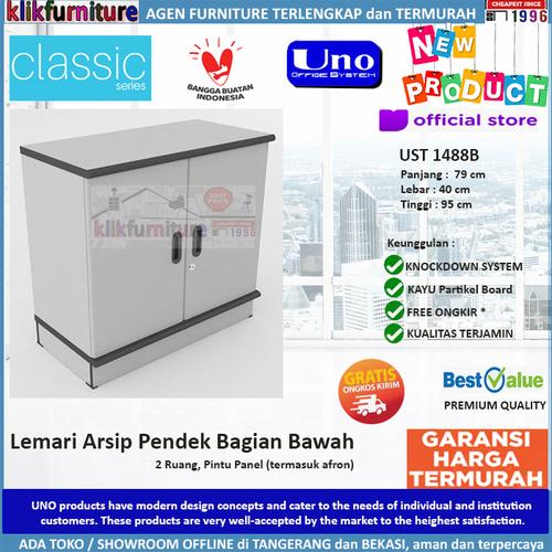 Foto Produk UST 1488B UNO Lemari Arsip Pendek Bagian Bawah dari klikfurniture
