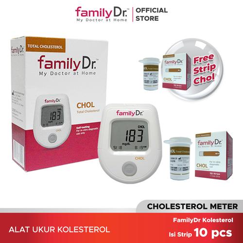 Foto Produk familyDr CHOL meter dan Strip dari familyDr