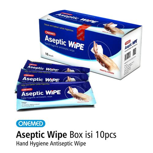Foto Produk Aseptic Wipe Tissue Antiseptik Steril Wipe Onemed Box isi 10 pcs dari Onemed Rawat Luka