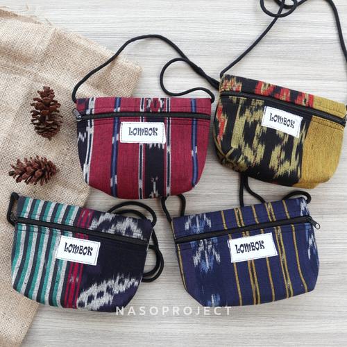 Foto Produk Tas Etnik Kain Tenun Lombok Mini Sling Bag dari nasoproject