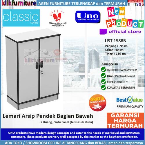 Foto Produk UST 1588B UNO Lemari Arsip Pendek Bagian Bawah dari klikfurniture