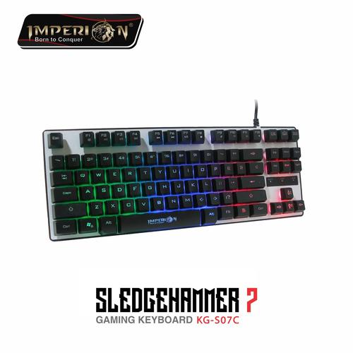 Foto Produk Keyboard Gaming Imperion Sledgehammer 7 KG-S07C Rainbow Backlight - silver dari Imperion Official Store