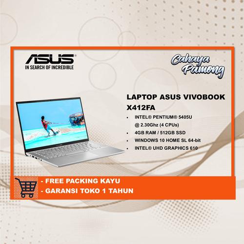 Foto Produk Asus VivoBook A412FA Intel Pentium 5450U Ram 4 GB/512 SSD dari cahaya pamong