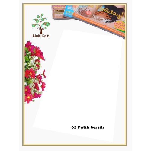 Foto Produk Multi kain katun cotton TOYOBO Royal Mix RM exclusive import murah - RM 1 putih dari multi kain