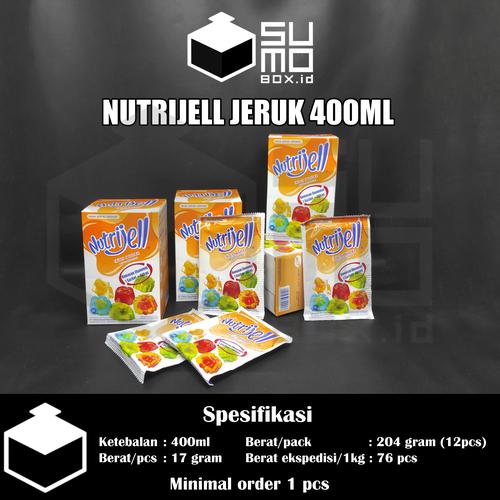 Foto Produk Nutrijell Nutrijel 10gram / Bubuk agar jelly pudding instan - Jeruk dari Sumobox id