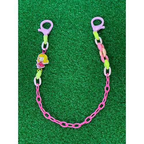 Foto Produk Aurora Pink kait masker anak JUMBO clasp 3.5 cm rantai plastik - 36 cm(Kids) dari Rita Handycraft