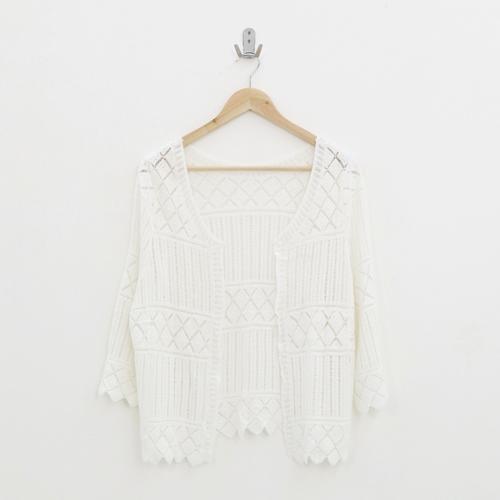 white knitwear