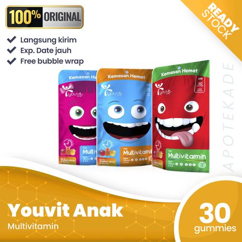 Foto Produk youvit anak multivitamin pouch isi 30 kemasan hemat dari apotekade