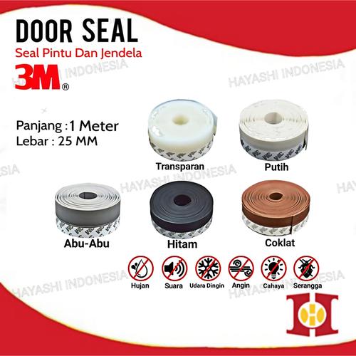 Foto Produk Door Seal Original 3M Penutup Lubang Celah Pintu Jendela - Transparant, Tanpa Bubble dari Hayashi Indonesia