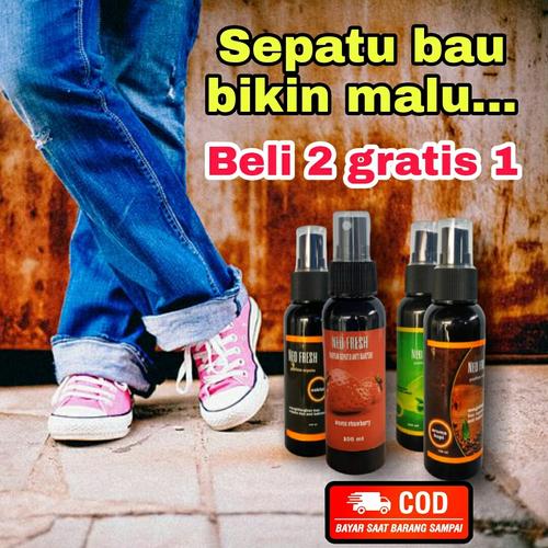 Foto Produk PARFUM SEPATU ANTI BAKTERI/ANTI BAU SEPATU - green apple dari happy fam