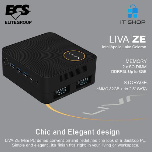 Foto Produk ECS Mini PC Intel LIVA ZE dari IT-SHOP-ONLINE