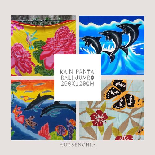 Foto Produk Kain Pantai Lukis Bali Premium Jumbo - Motif Hewan dari aussenchia-bali