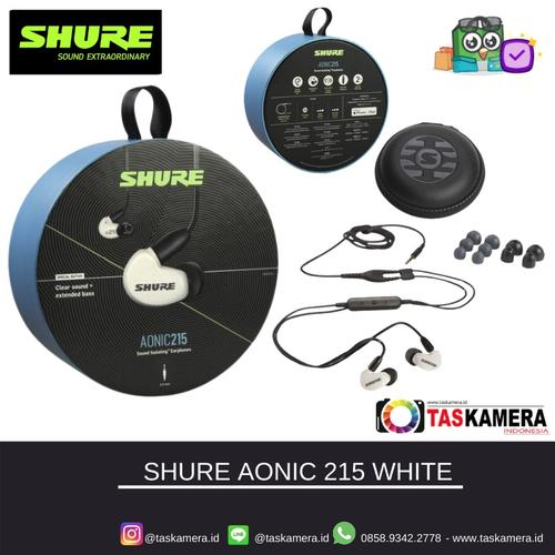 Foto Produk SHURE SE215 SPE White Sound Isolating Earphones - Earphone SHURE dari taskamera-id