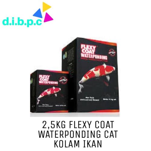 Foto Produk 2.5kg Flexycoat / Flexy Coat Waterponding Cat Kolam Koi - Hitam dari DIBPC