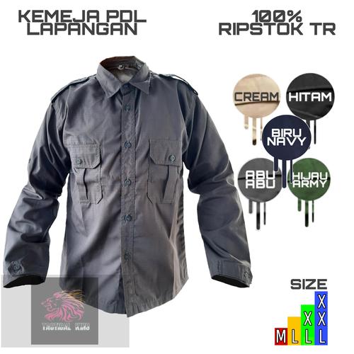 Foto Produk kemeja PDL lapangan/pakaian kerja/outdoor - Abu-abu, L dari Tactical king