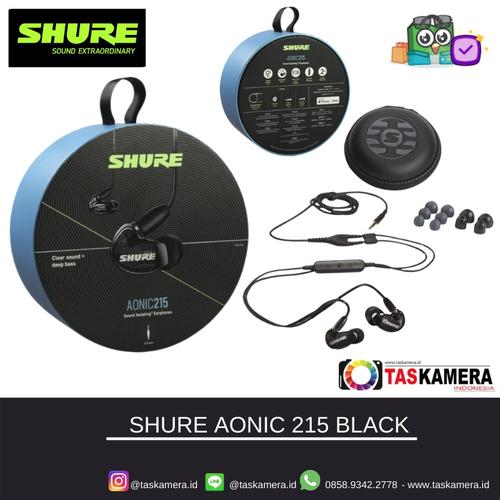 Foto Produk SHURE SE215 Black Sound Isolating Earphones - Earphone SHURE dari taskamera-id
