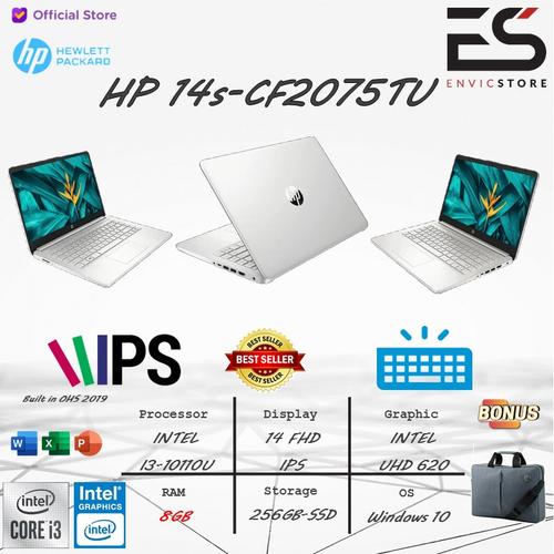 Foto Produk LAPTOP HP 14s i3 10110U 8GB 256GB-SSD WIN 10+OHS 2019 14 INCH-FHD IPS - SILVER dari EnVicStore
