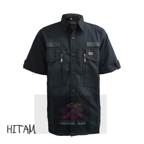 Foto Produk Kemeja Tactical W-TAC lengan pendek - Hitam, S dari Tactical king