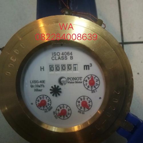 Jual Water Meter PDAM Vertikal PONOT 1-1/2 Inch DN40mm / Meteran Air ...