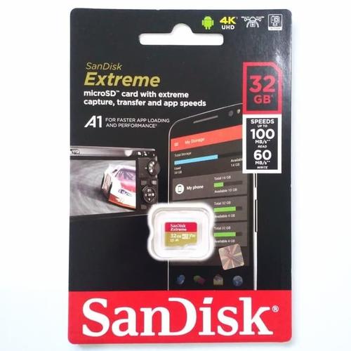 Foto Produk Micro SD Sandisk Extreme 32gb A1 100mpbs Micro SDHC UHS-I 32 gb dari PojokITcom Pusat IT Comp