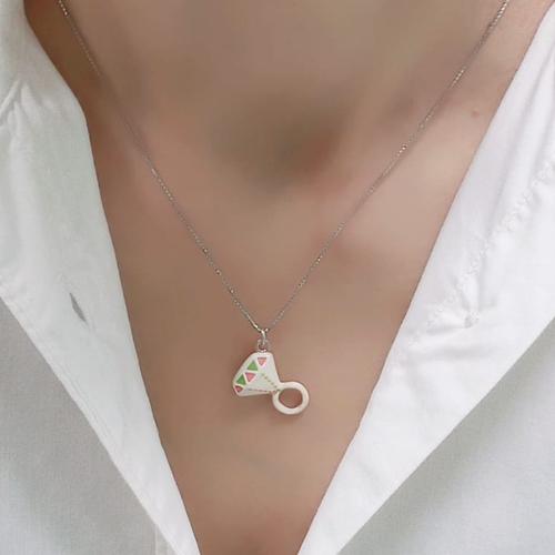 Gambar Liontin Fiksi Diamond Ring Enamel ORORI Silver (Gratis Kalung) dari ORORI Jewelry Jakarta Pusat Tokopedia