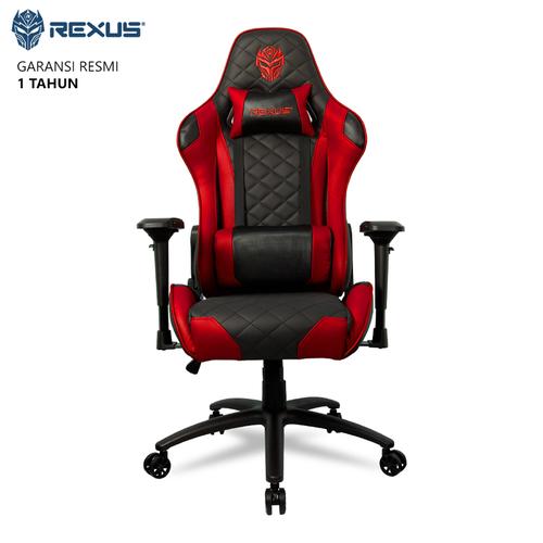 Gambar Kursi Gaming Rexus RGC101 Gaming Chair - Merah dari AKA Official Jakarta Barat Tokopedia