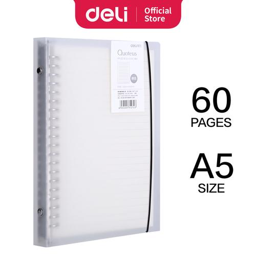 Foto Produk Deli Loose-Leaf Buku Notebook spiral A5 60 lembar HA560 dari Deli Stationery