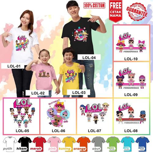 Foto Produk Kaos / Baju ANAK LOL SURPRISE BANYAK MOTIF (FREE TULISAN/NAMA) dari KaosEry