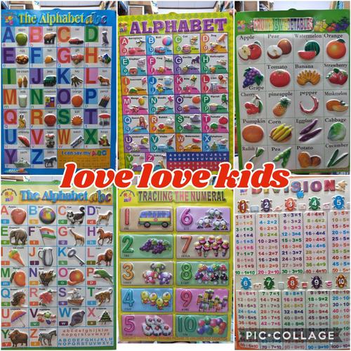 Gambar Poster timbul edukasi anak - English letter dari love love kids Jakarta Pusat Tokopedia