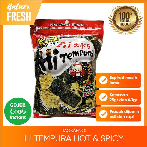 Foto Produk Tao Kae Noi Hi Tempura Seaweed Spicy- Snack Tempura Pedas - 40gr dari NatureFresh