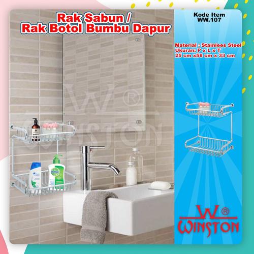 Foto Produk Rak Soap/Rak Tempat Sabun Dinding Kamar Mandi Stainless Winston WW 107 dari WINSTON SUKSES ABADI