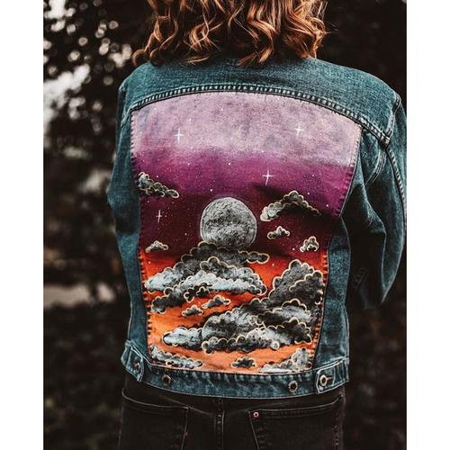 Jual Denim Jacket Custom Painted 