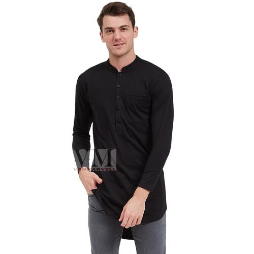 Foto Produk VM Baju Koko JUMBO Gamis Kaos Big Size Polos Panjang - Hitam, 3XL dari VM VanMarvell