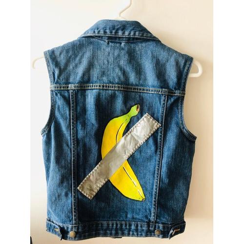 Jual Denim Vest Painted Jacket - Rompi 