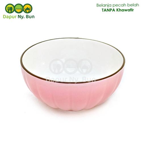 Foto Produk Mangkok Nasi Besar Warna Polos Model Labu Ukuran 6 Inch dari Dapur Ny.Bun