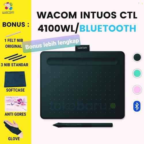 Foto Produk Wacom Intuos Wireless Tablet Bluetooth CTL-4100WL CTL4100 CTL 4100 WL - tanpapaket dari tokoJBC