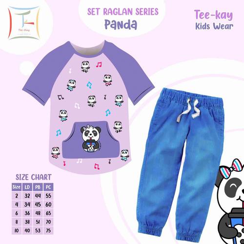 Foto Produk BAJU SETELAN JOGGER JEANS ANAK CEWEK PEREMPUAN BRANDED PERGI LUCU - Ungu, 2 dari TOKO BAJU ANAK RASYID