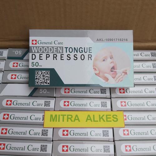 Foto Produk Tongue spatel kayu / tong spatel kayu / wooden tongue / spatel lidah dari MITRA ALKES