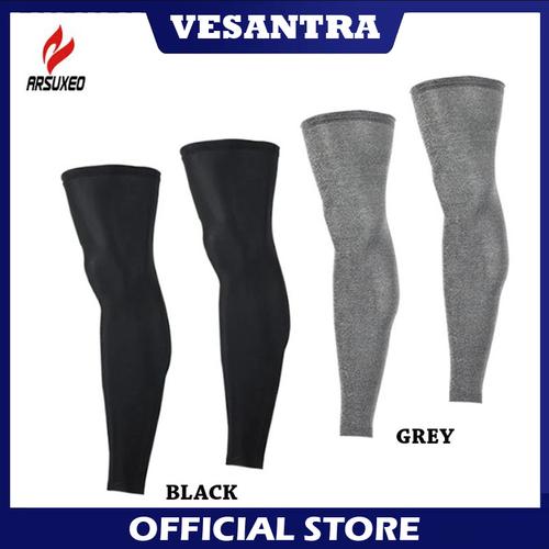 Foto Produk Arsuxeo Manset Kaki Leg Warmer Sun Screen Anti Bakteri - Grey L dari vesantra