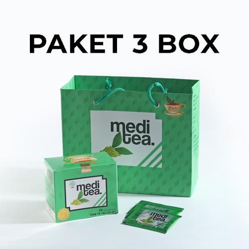 Foto Produk Paket 3 Box Meditea Teh Hijau antikanker antioksidan dan autoimun dari Mediteaid