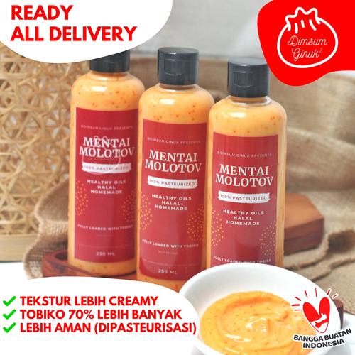 Foto Produk Saos Saus Mentai Sauce Halal Molotov by Dimsum Ginuk | Mentaiko - Tidak Pedas dari Dimsum Ginuk