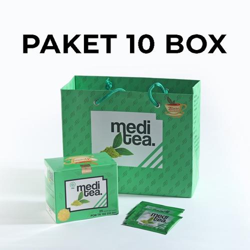 Foto Produk Paket 10 Box Meditea Teh Hijau antikanker antioksidan dan autoimun dari Mediteaid