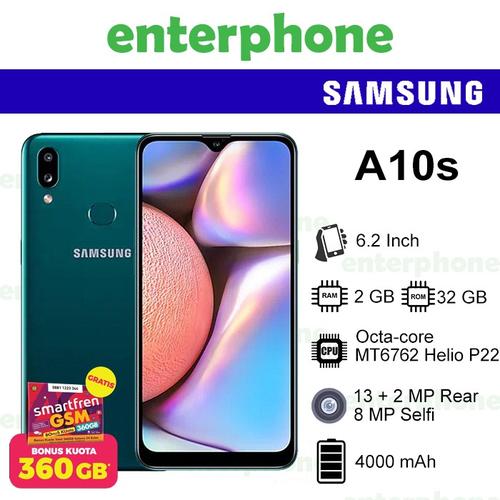 Foto Produk Samsung Galaxy A10s 2/32 2GB 32GB Garansi Resmi SEIN - Hitam dari enterphone2